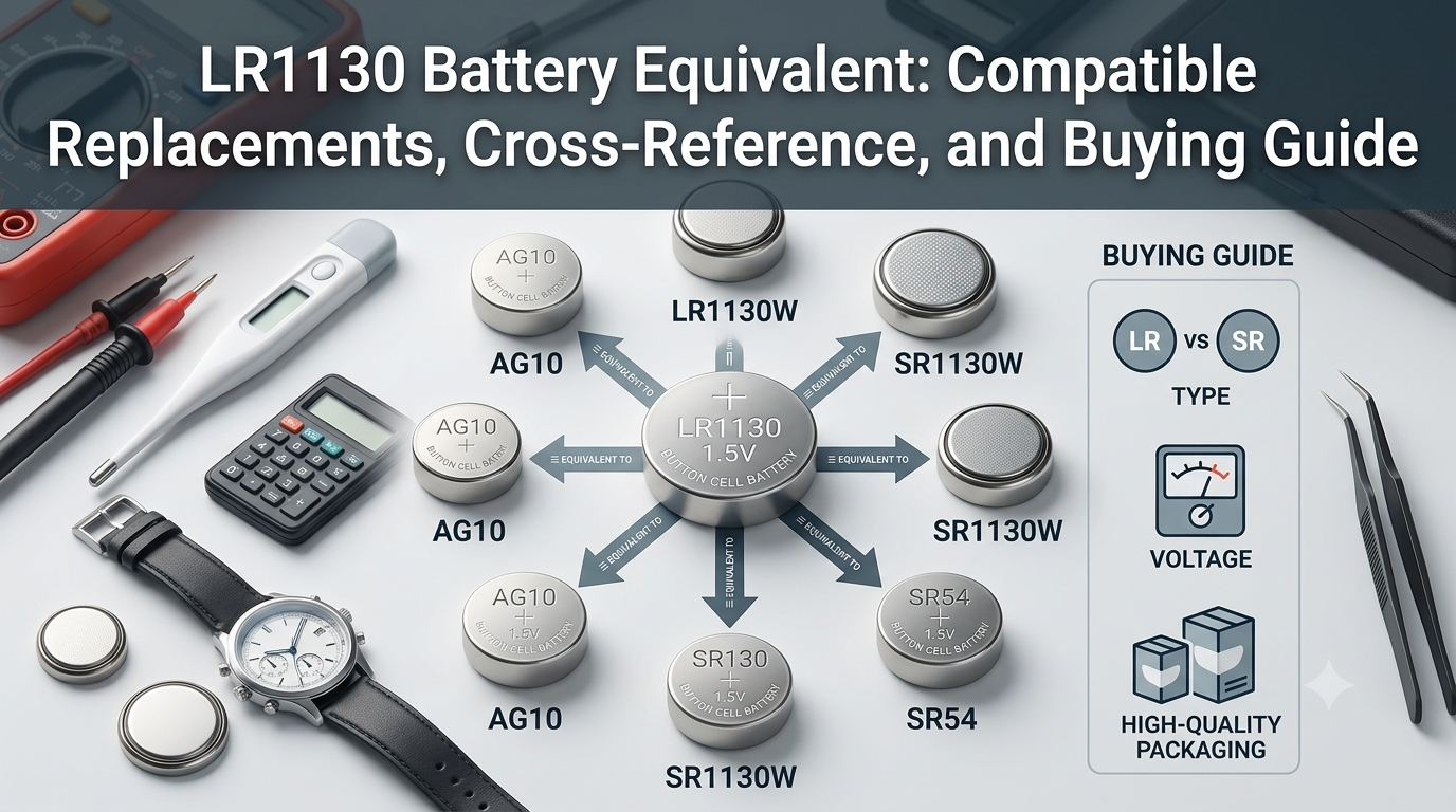 LR1130 Battery Equivalent: Compatible Replacements, Cross-Reference, and Buying Guide