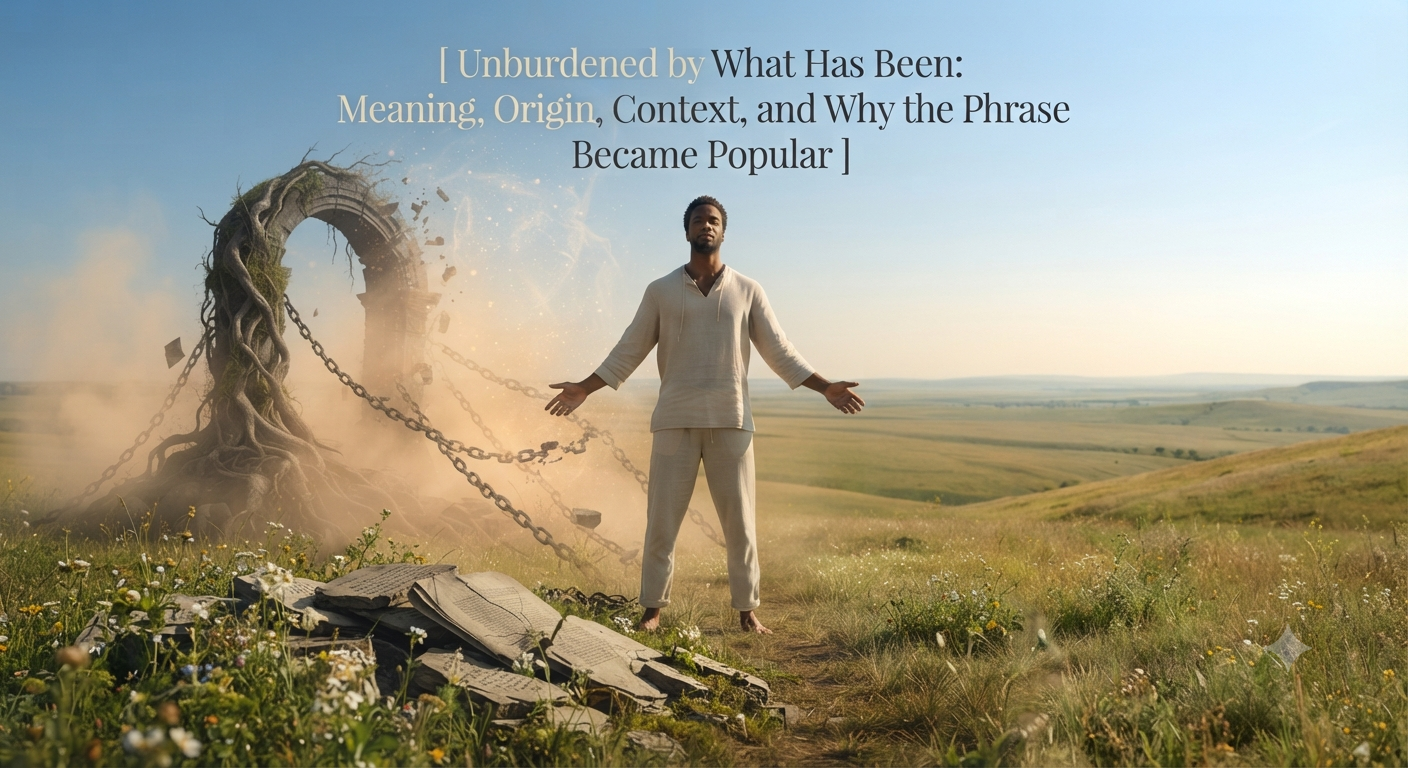 Unburdened by What Has Been: Meaning, Origin, Context, and Why the Phrase Became Popular