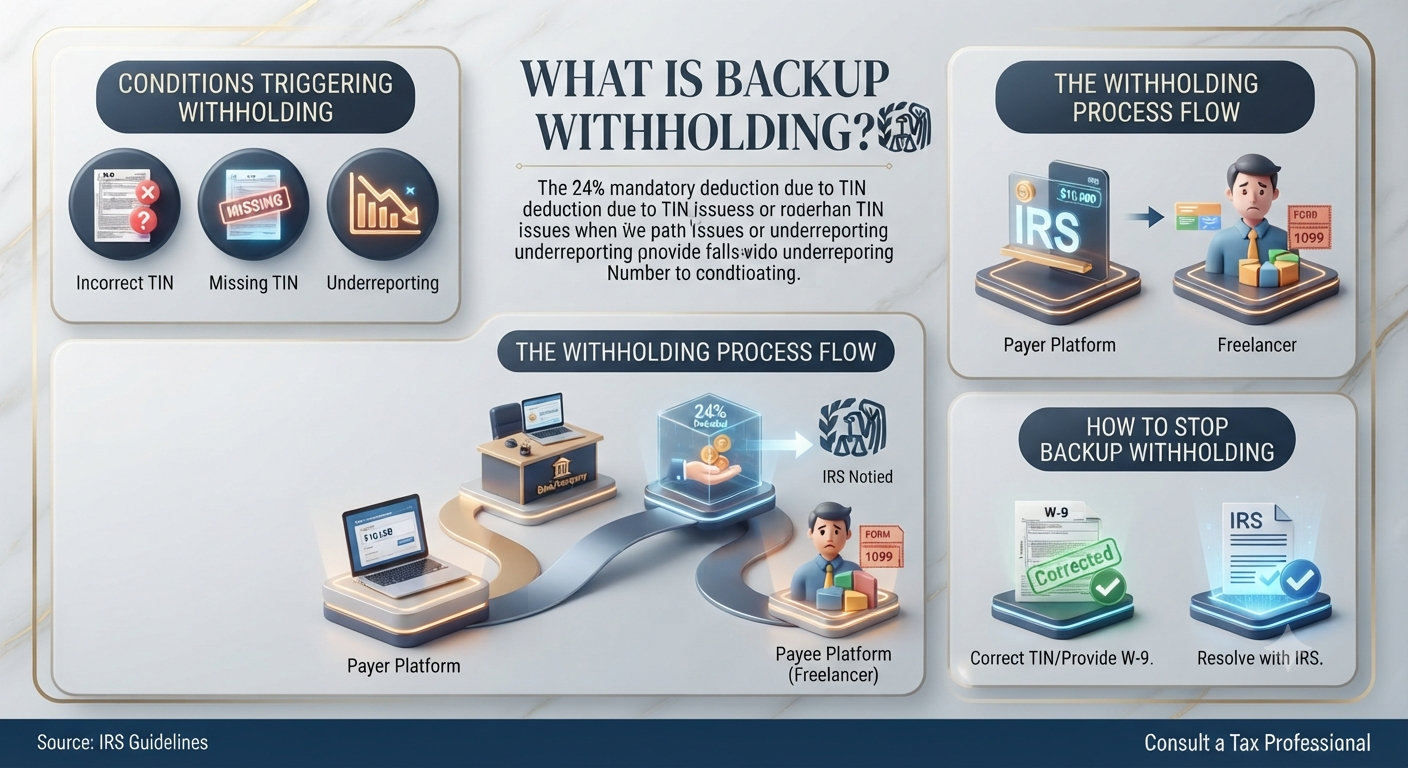 What Is Backup Withholding? Meaning, Rates, Rules, Exemptions, and How It Works