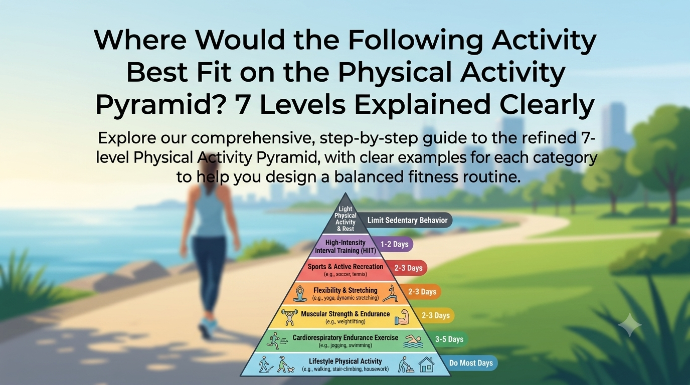 Where Would the Following Activity Best Fit on the Physical Activity Pyramid? 7 Levels Explained Clearly