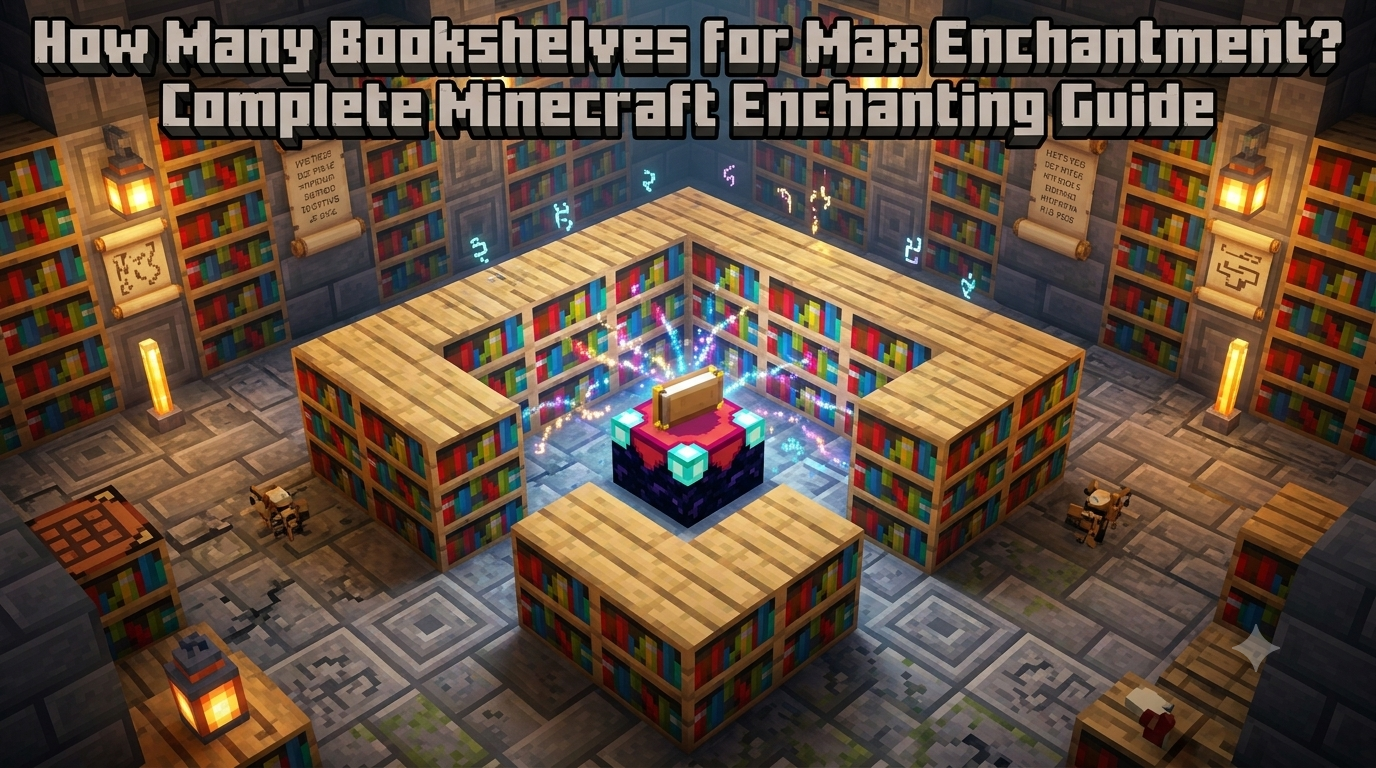 How Many Bookshelves for Max Enchantment? Complete Minecraft Enchanting Guide