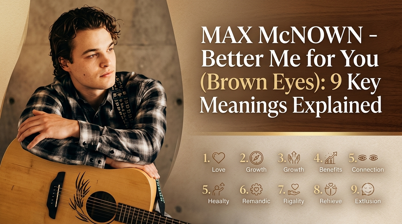 Max McNown Better Me for You (Brown Eyes) featuring song lyrics, emotional themes, love, personal growth, and heartfelt meaning.