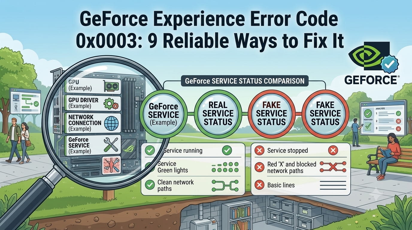 GeForce Experience Error Code 0x0003: 9 Reliable Ways to Fix It