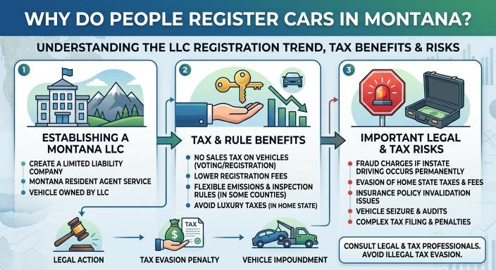 Why Do People Register Cars in Montana? The Complete Guide to Sales Tax, LLC Laws, and Legal Risks