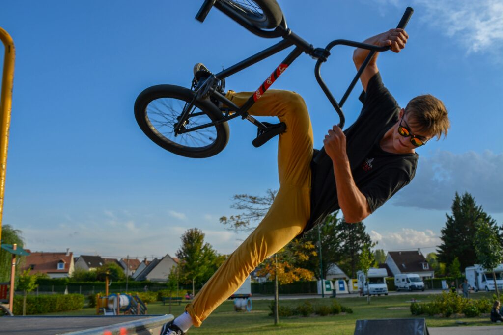 BMX Flatland Tricks for Beginners covering balance exercises, spins, footwork, bike control, riding techniques, and beginner practice.